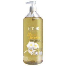 Ce’Bio White Flower Shower Gel & Shampoo, 1 L