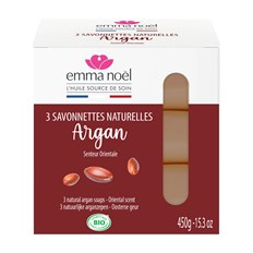 Emma Noël Ekologisk Fast Tvål Arganolja, 3 x 150 g