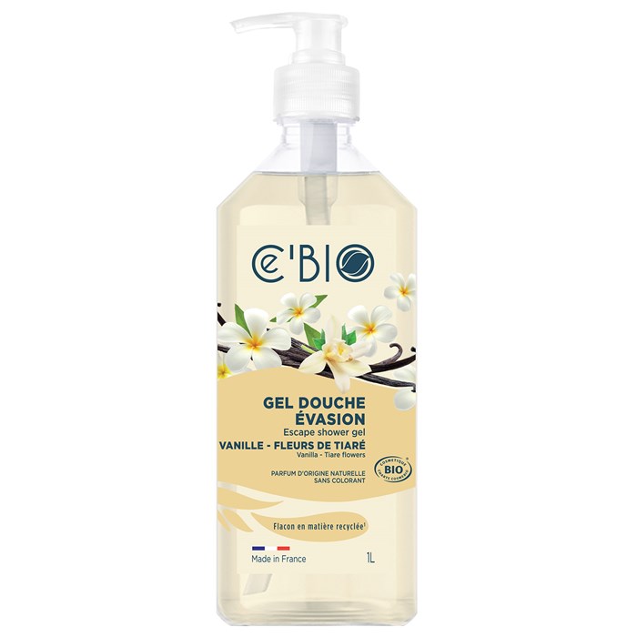 Ce’Bio Escape Shower Gel Vanilla & Tiare, 1 L