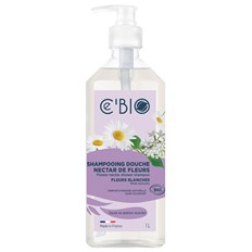 Ce’Bio Floral Nectar Shower Gel & Shampoo White Blossom, 1 L