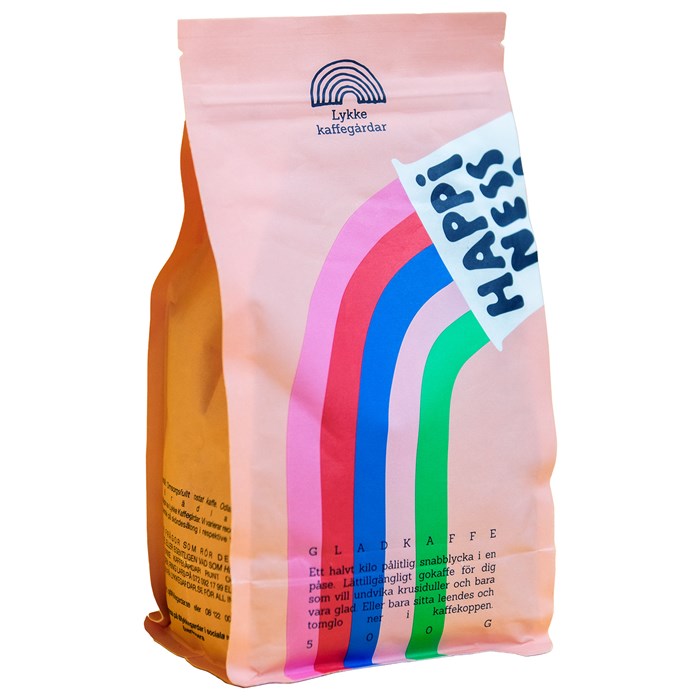 Lykke Kaffegårdar Happiness Kaffebönor Hela, 500 g