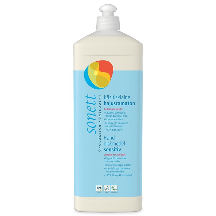 Sonett Naturligt Handdiskmedel Sensitive, 1 L