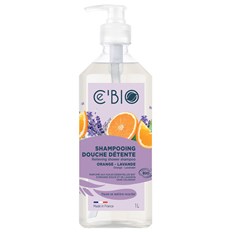Ce’Bio Relieving Shower Gel & Shampoo Orange & Lavender, 1 L