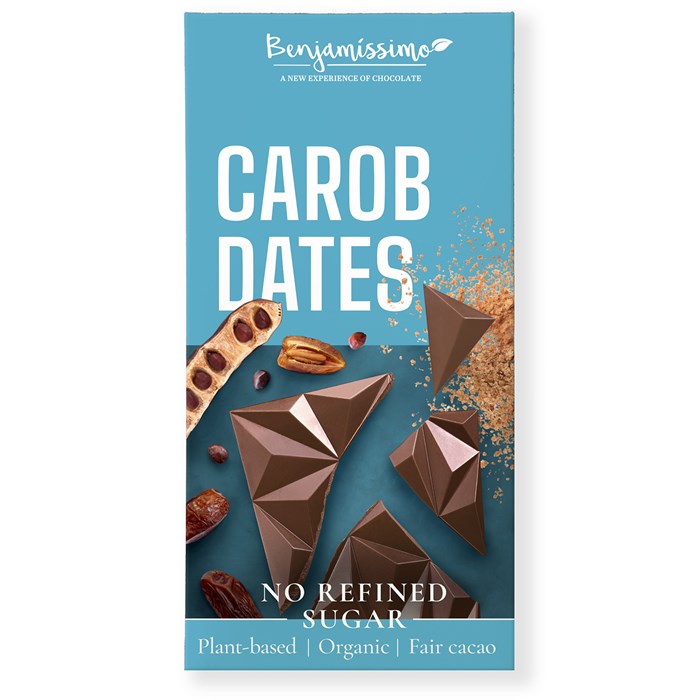 Benjamissimo Ekologisk Choklad med Carob & Dadlar, 60 g