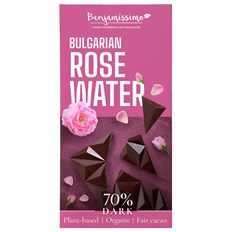 Benjamissimo Ekologisk Mörk Choklad med Rosenvatten, 60 g