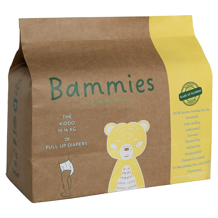 Bammies Bambubyxblöjor The Kiddo 10-16 kg, 28 st