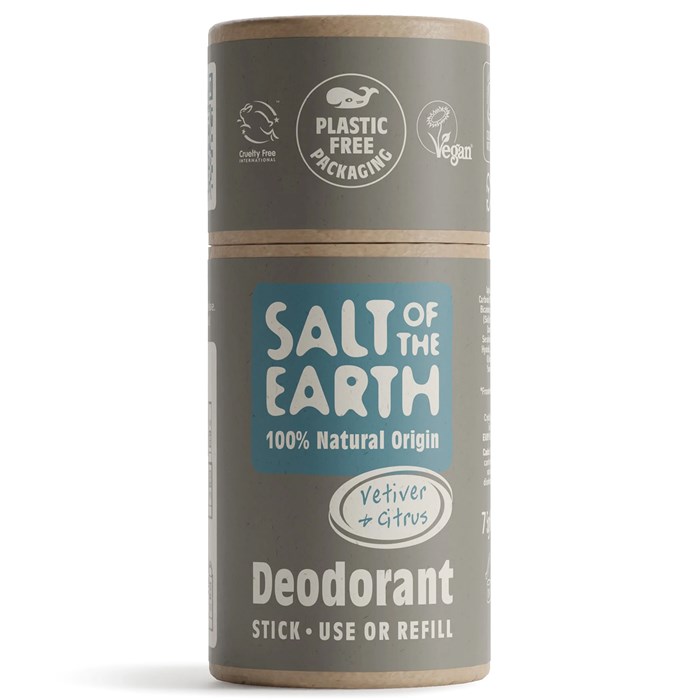 Salt of the Earth Vetiver & Citrus Deodorant Stick - Use or Refill, 75 g