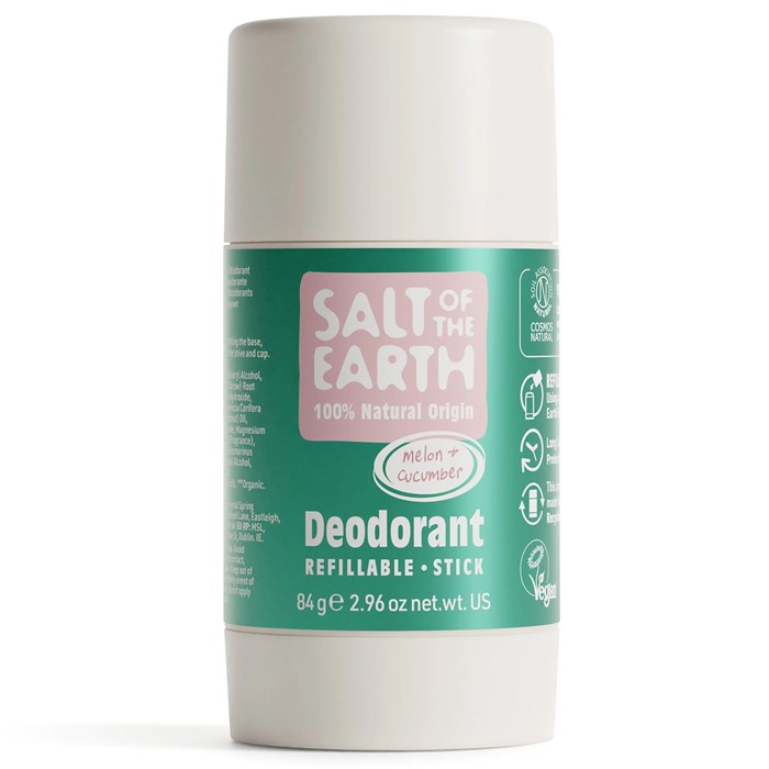 Salt of the Earth Melon & Cucumber Refillable Deodorant Stick, 84 g
