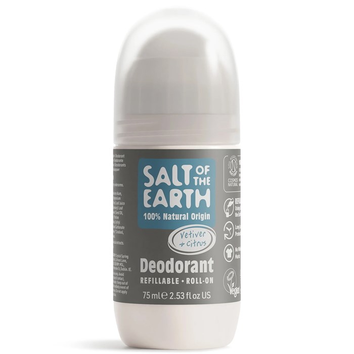 Salt of the Earth Vetiver & Citrus Refillable Roll-On Deodorant