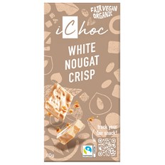 iChoc Chokladkaka White Nougat Crisp, 80 g
