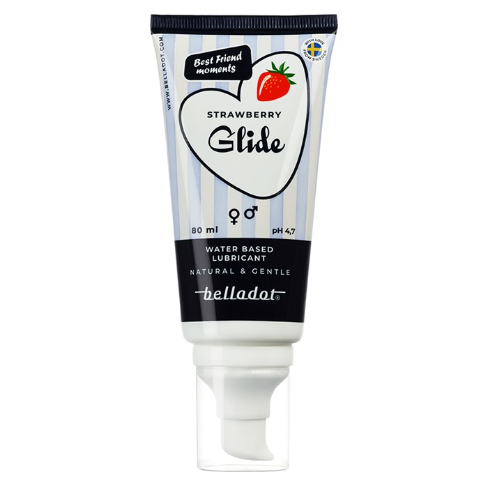 Belladot Vattenbaserat Glidmedel Strawberry, 80 ml