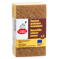 La Droguerie Écologique Kökssvamp Grov & Fin, 2-pack