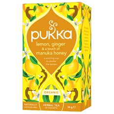 Pukka Herbs Örtte Lemon, Ginger & Manuka Honey, 20 påsar