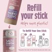 Salt of the Earth Lavender & Vanilla Deodorant Stick - Use or Refill, 75 g