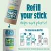 Salt of the Earth Unscented Deodorant Stick - Use or Refill, 75 g