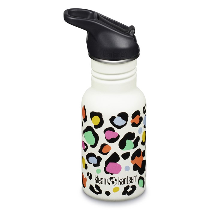 Klean Kanteen Kid Classic Vattenflaska - Leopard Print, 355 ml