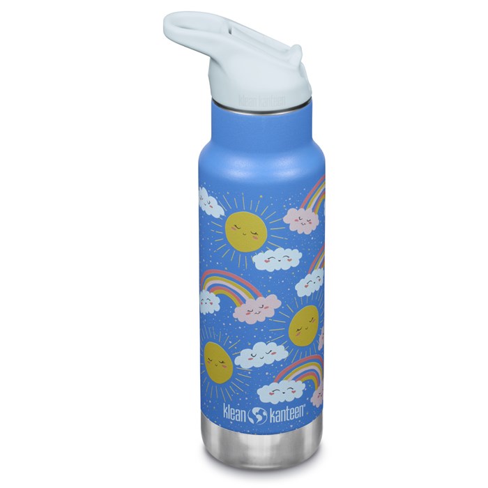 Klean Kanteen Kid Classic Isolerad Vattenflaska - Rainbows, 355 ml