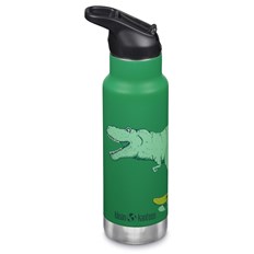 Klean Kanteen Kid Classic Isolerad Vattenflaska - Dino Skate, 355 ml