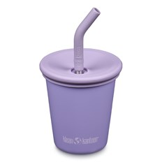 Klean Kanteen Kids Cup med Sugrörslock - Paisley Purple, 296 ml