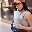 Klean Kanteen Rise Tumbler med Sugrörslock - Ice Blue, 1065 ml