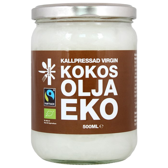 Superfruit Foods Ekologisk Kokosolja Kallpressad, 500 ml