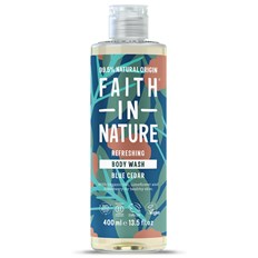 Faith in Nature Blue Cedar Body Wash, 400 ml