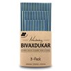 Newbeing Bivaxdukar Blå Rand, 3 st