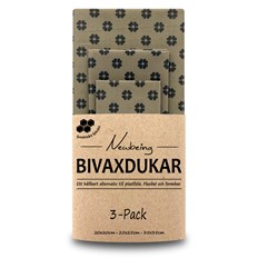 Newbeing Bivaxdukar Beige Blomma, 3 st