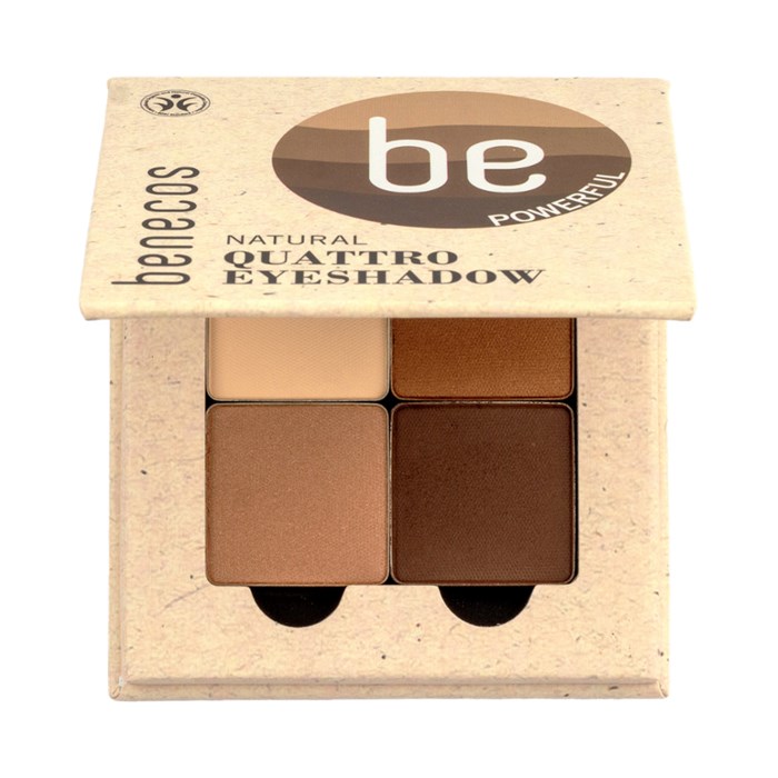 Benecos Natural Quattro Eyeshadow - Coffee & Cream, 8 g