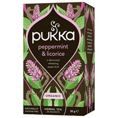 Pukka Herbs Örtte Peppermint & Licorice, 20 påsar
