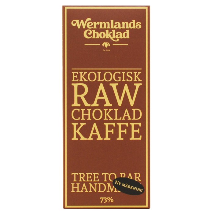 WermlandsChoklad Ekologisk Rawchoklad Kaffe 73%, 50 g