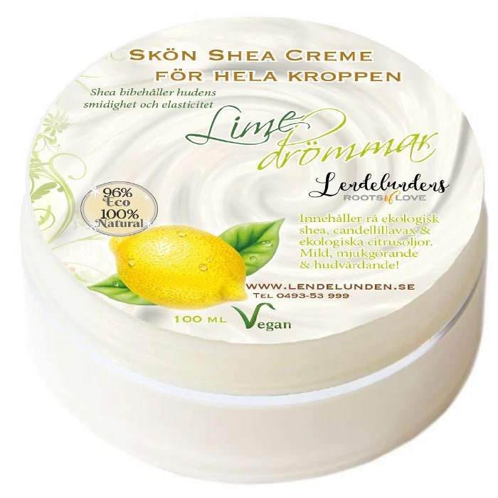 Lendelunden Sheasmör Limedrömmar, 100 ml