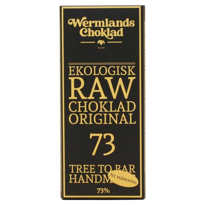 WermlandsChoklad Ekologisk Rawchoklad Original 73%, 50 g