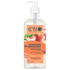 Ce’Bio White Peach Shower Gel & Shampoo, 1 L