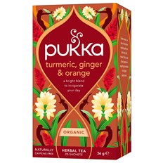 Pukka Herbs Örtte Turmeric, Ginger & Orange, 20 påsar