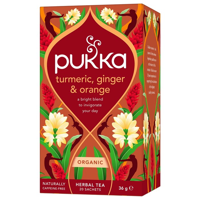 Pukka Herbs Örtte Turmeric, Ginger & Orange, 20 påsar