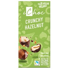 iChoc Chokladkaka Crunchy Hazelnut, 80 g