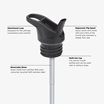 Klean Kanteen Kid Classic Isolerad Vattenflaska - Owlet, 355 ml