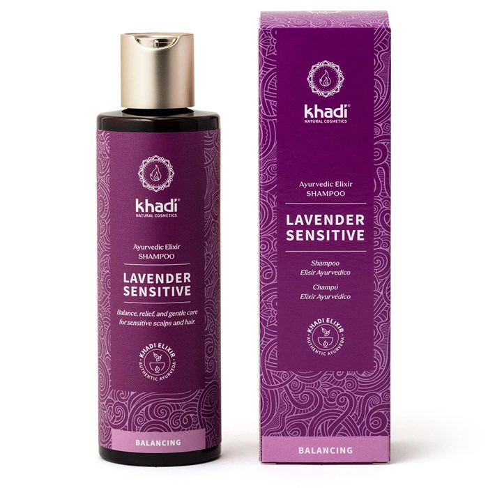 Khadi Lavender Sensitive Ayurvedic Elixir Shampoo, 200 ml