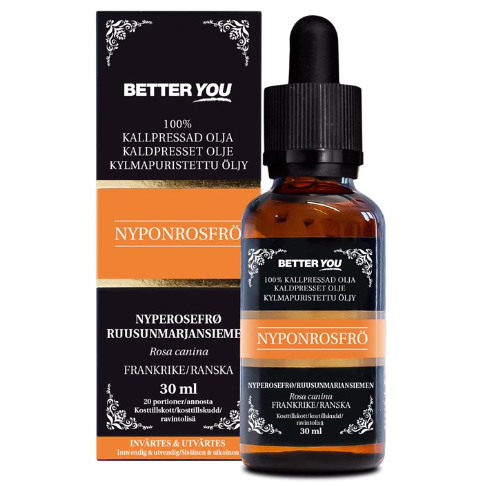 Better You Nyponrosfröolja Kallpressad, 30 ml