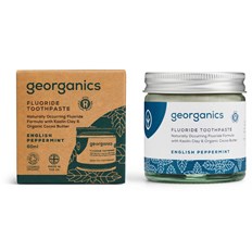 Georganics Fluoridtandkräm English Peppermint, 60 ml