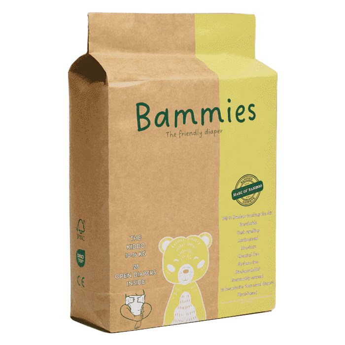 Bammies Bambublöjor The Kiddo 10-16 kg, 28 st
