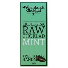 WermlandsChoklad Ekologisk Rawchoklad Mint 73%, 50 g