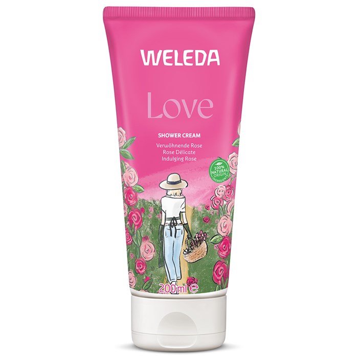Weleda Love Shower Cream Rose, 200 ml