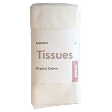 Imse Tvättbara Näsdukar - Natural, 5-pack
