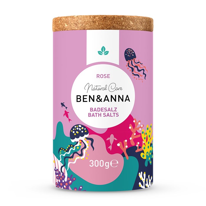 Ben & Anna Bath Salt Rose, 300 g