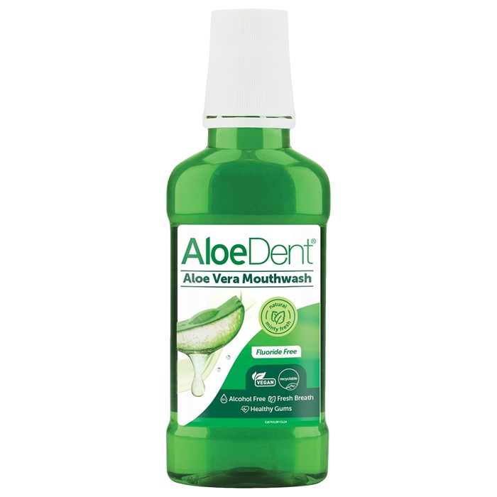 AloeDent Aloe Vera Mouthwash Fluoride Free, 250 ml