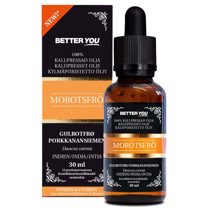 Better You Morotsfröolja Kallpressad, 30 ml