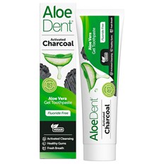AloeDent Aloe Vera Gel Toothpaste Activated Charcoal, 100 ml