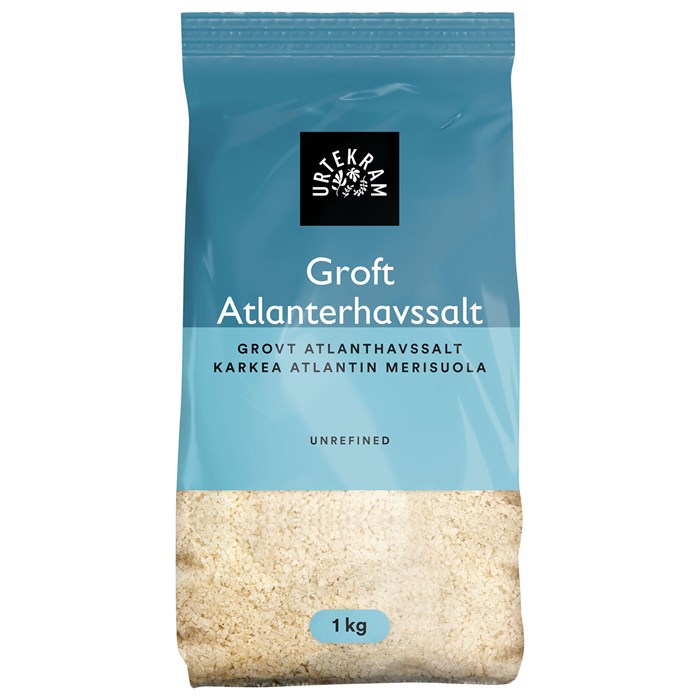 Urtekram Food Grovt Atlanthavssalt Oraffinerat, 1 kg